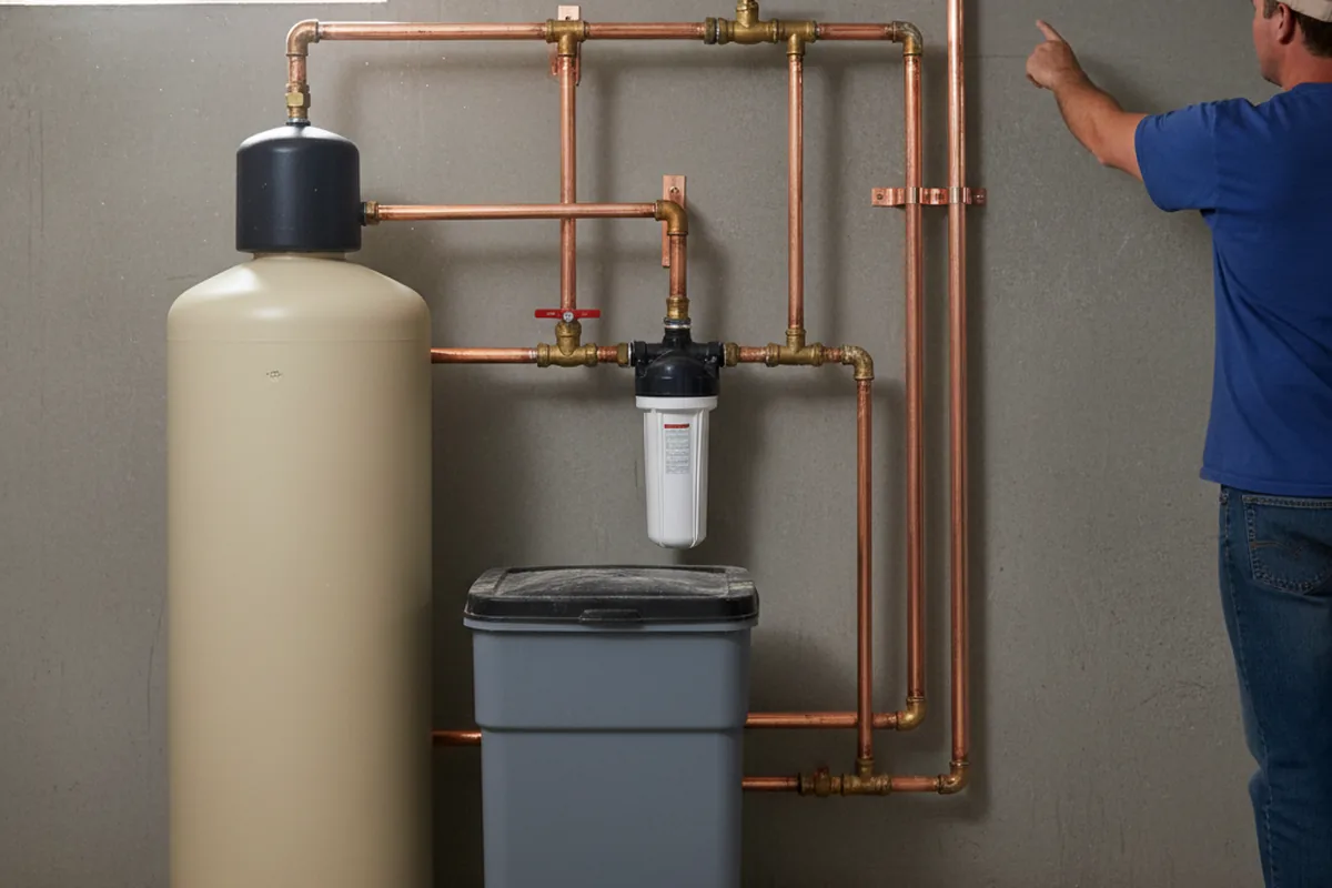 Whole-house water treatment system installed in Ivor